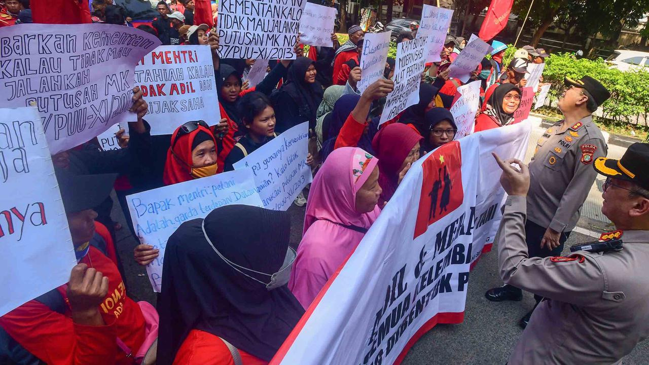 Demo Hari Tani di DPR, Polisi Antisipasi Penyusup yang Berpotensi Provokasi