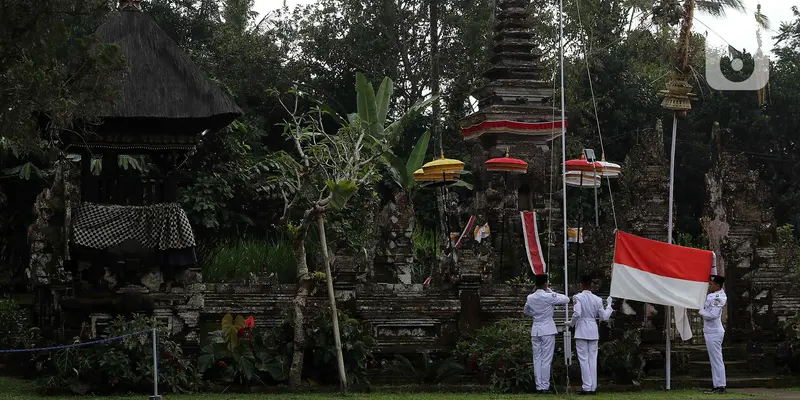 PT Pelindo Gelar Upacara HUT RI di Desa Penglipuran Bali