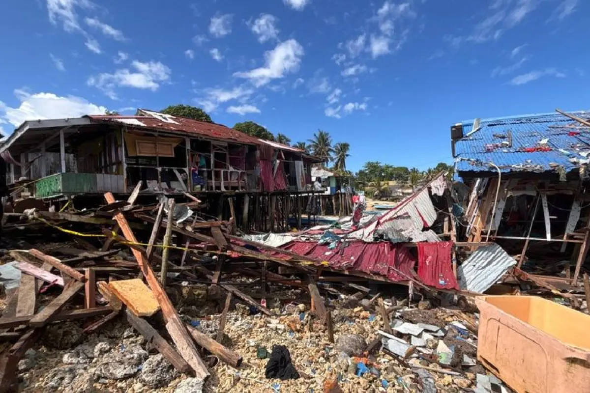 lokasi ledakan bom bekas perang dunia II di Biak Papua