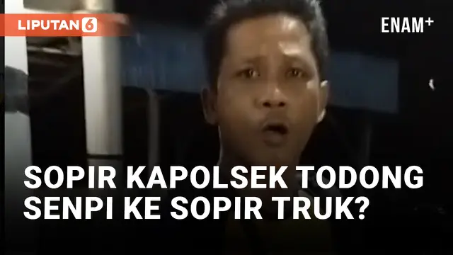 Viral! Sopir Truk Ngaku Ditodong Senpi oleh Sopir Kapolsek