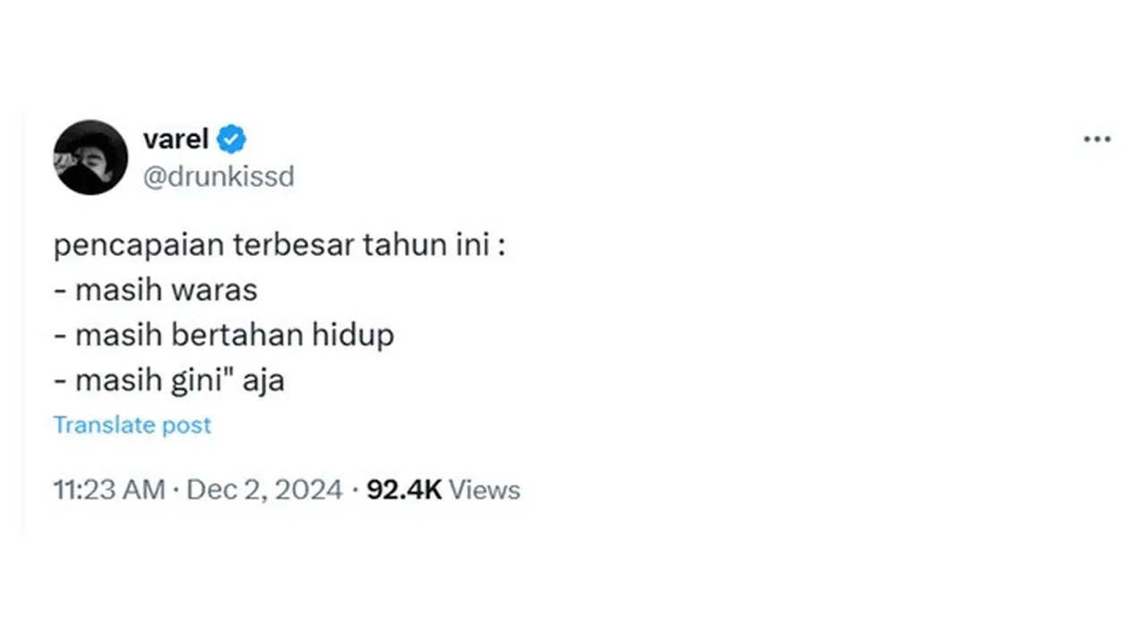 6 Cuitan Pencapaian Netizen di Tahun 2024 Ini Bikin Senyum Tipis,