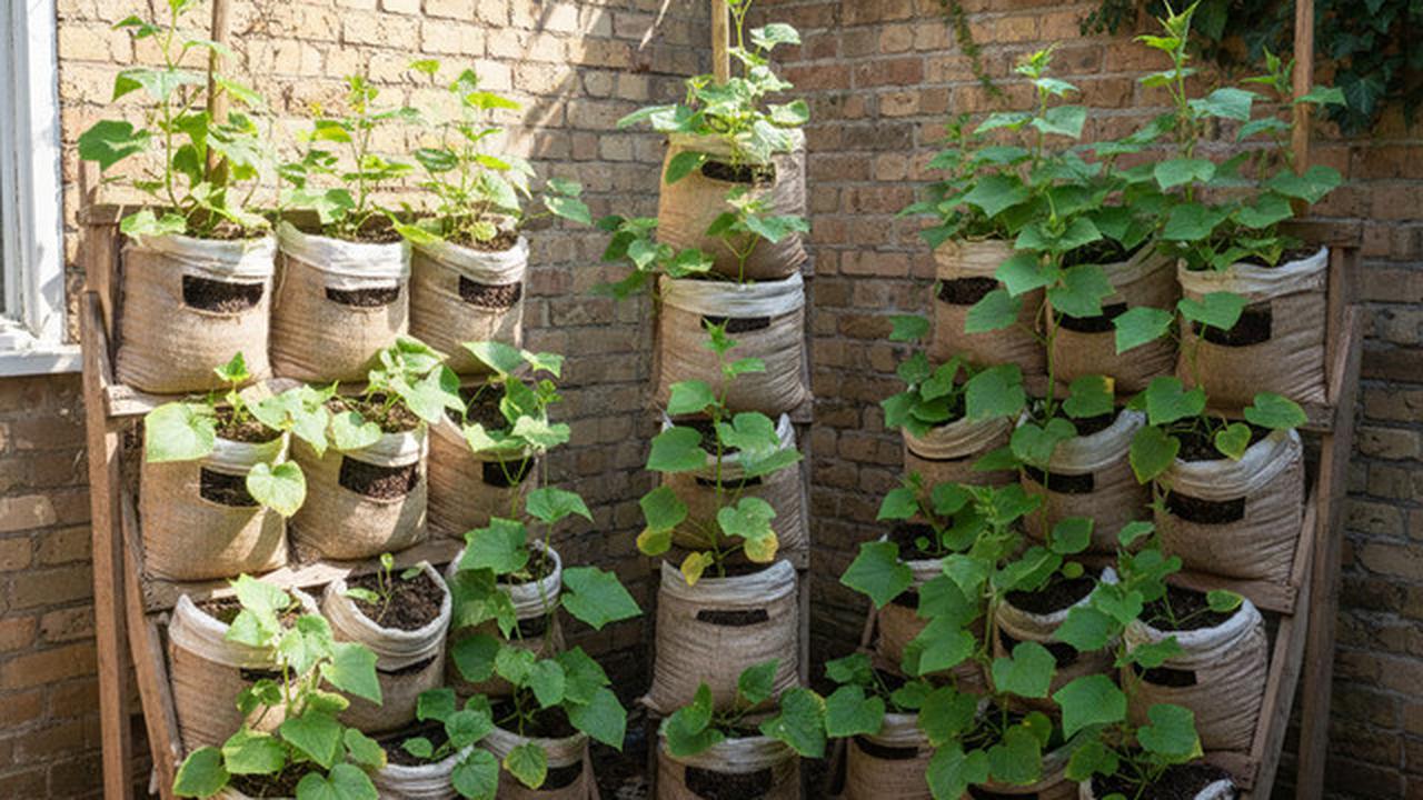 7 Model Kebun Timun dari Karung Bekas di Halaman Rumah yang Hemat Lahan