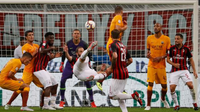 Dramatis, Gol Patrick Cutrone Bawa AC Milan Tekuk AS Roma 2-1