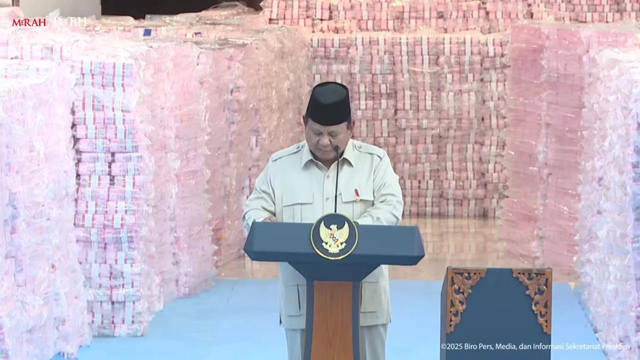 VIDEO: Penampakan Rp6,62 Triliun Uang Sitaan Satgas PKH Kejagung Diserahkan ke Prabowo