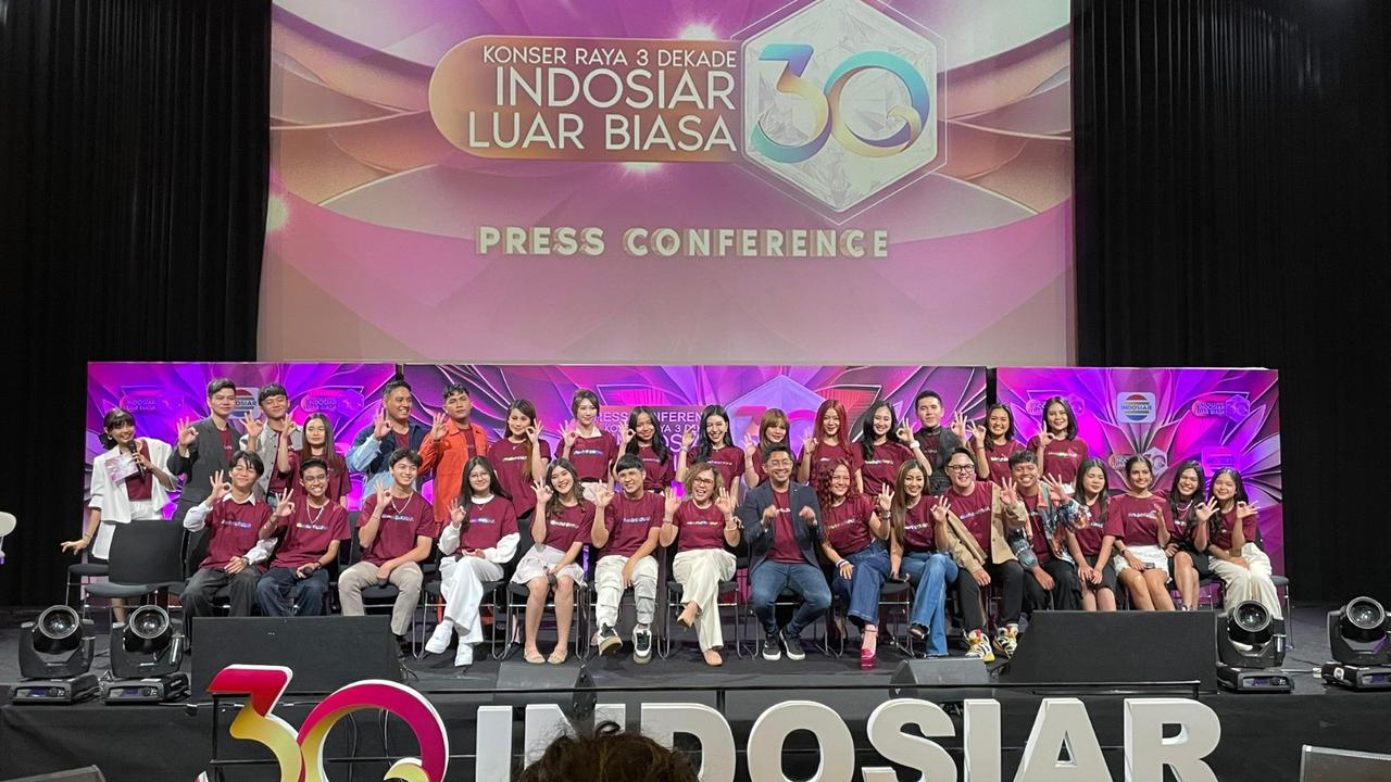 Jumpa pers  HUT 3 Dekade, Indosiar Gelar Konser Raya.