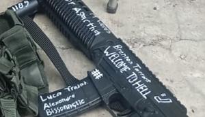 Tulisan-tulisan di senjata mainan milik terduga pelaku ledakan SMAN 72 Jakarta