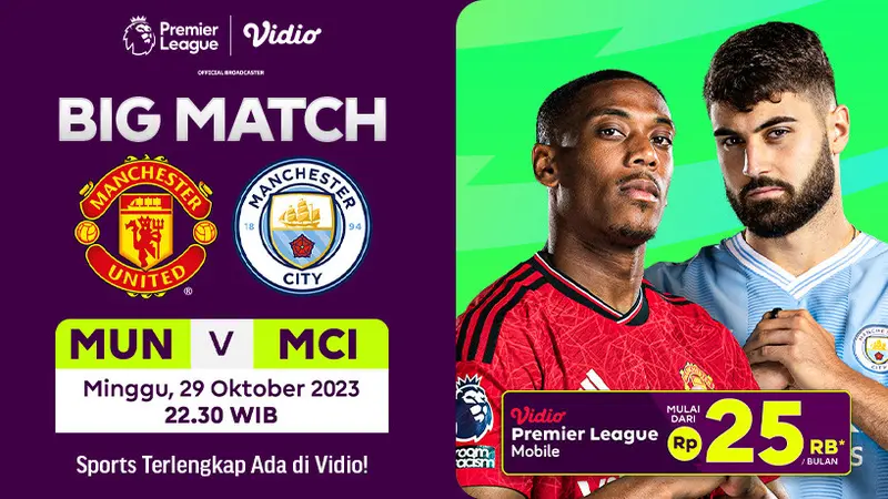 Streaming mu vs top man city