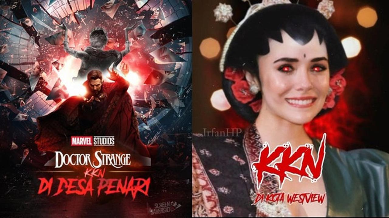 6 Editan Poster KKN di Desa Penari Kolaborasi Dr. Strange 2 ala Netizen, Kocak