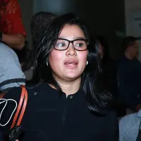 Marcella menyayangkan situs-situs yang melakukan pembajakan beberapa waktu lalu sudah diblokir Kemenkomino namun tidak kapok melakukan pembajakan. (Deki Prayoga/Bintang.com)