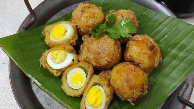 Perkedel Kentang Isi Telur Puyuh