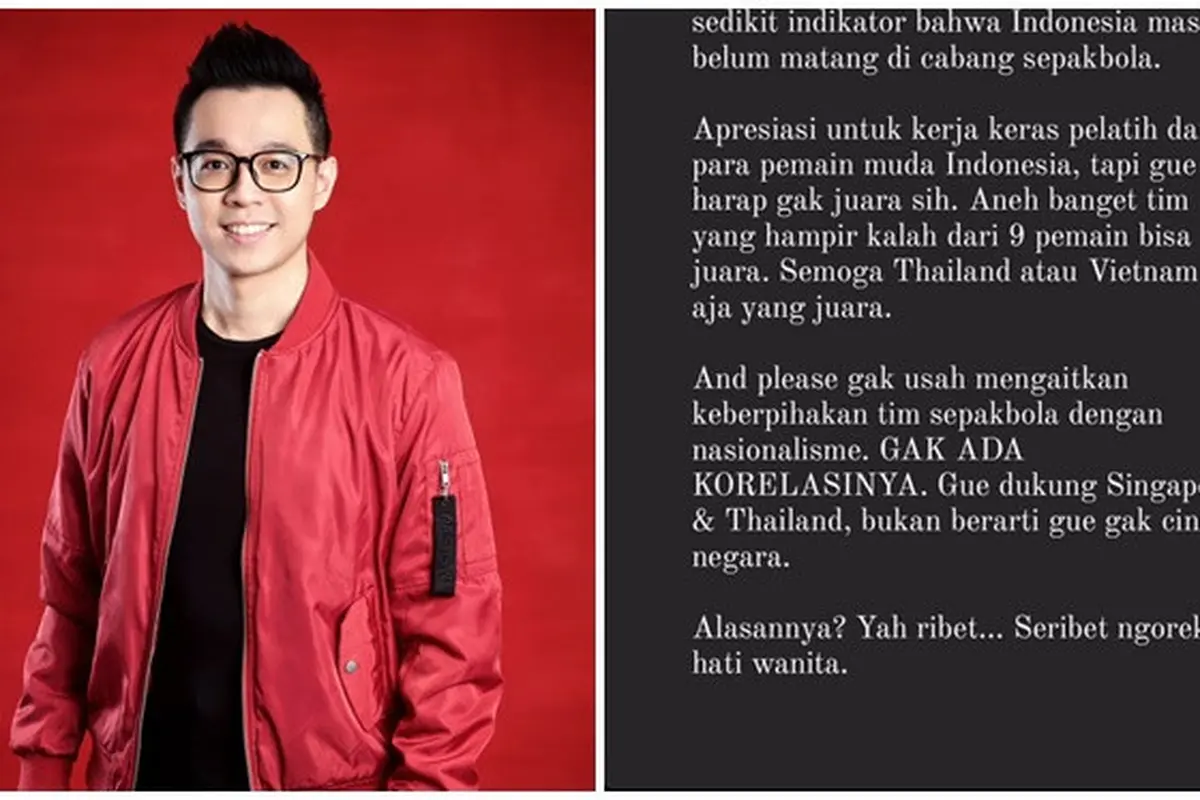 Sebut Timnas Indonesia Tak Layak Juara, Ini 6 Potret Presenter TV Ardes Goenawan