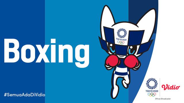 Banner Boxing Olimpiade Tokyo. (Foto: Vidio)