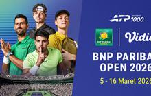 Live Streaming ATP 1000 BNP Paribas Open 2026, Tayang Eksklusif di Vidio
