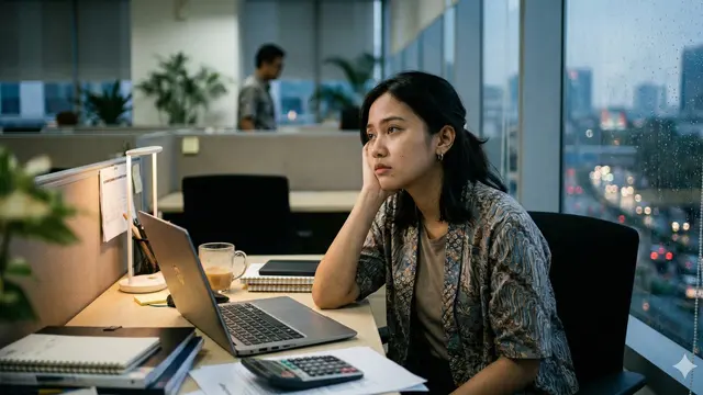 Tanda Kamu Belum Siap Resign (Foto: Gemini AI)