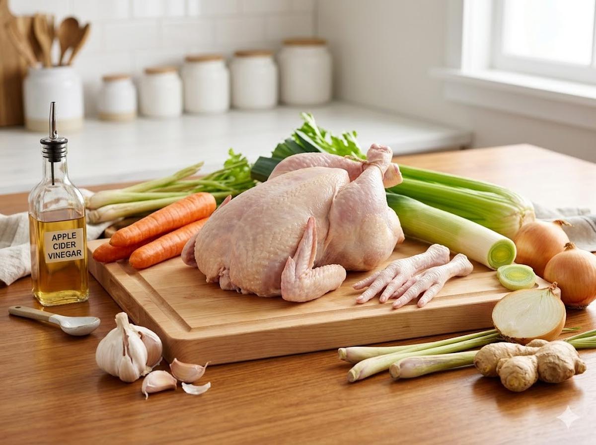 Cara Membuat Kaldu Ayam Kampung yang Gurih