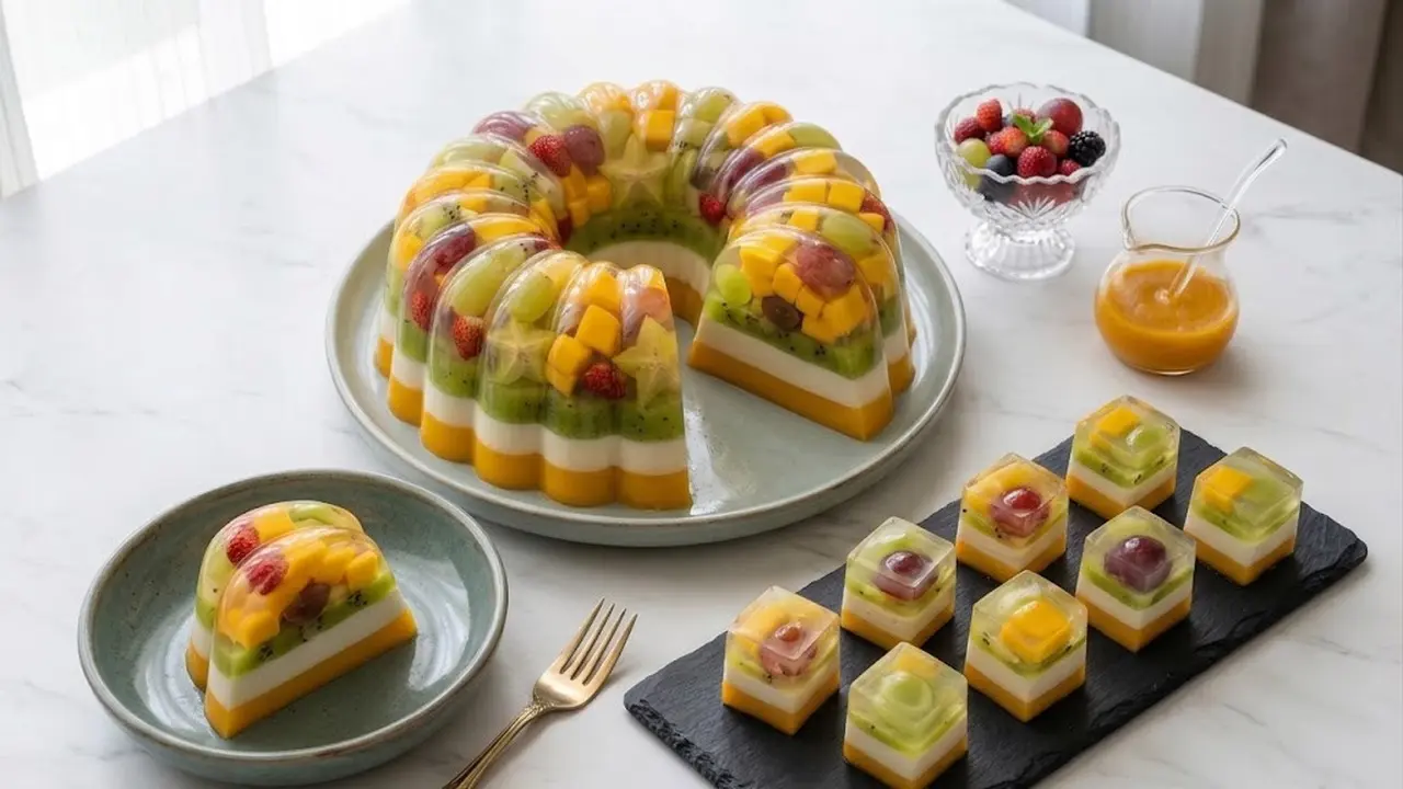 Resep Puding Buah Segar/AI Generated
