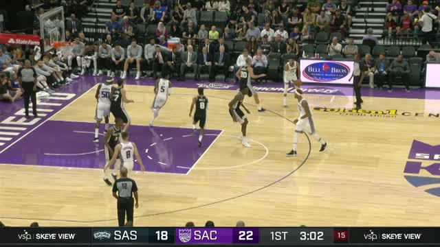 Sacramento Kings berhasil menang atas San Antonio Spurs dengan skor 106-100.