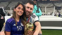 Istri lionel messi, Antonella Roccuzzo usai Argentina menang Piala Dunia 2022. (Dok: Instagram&nbsp;Antonella Roccuzzo)