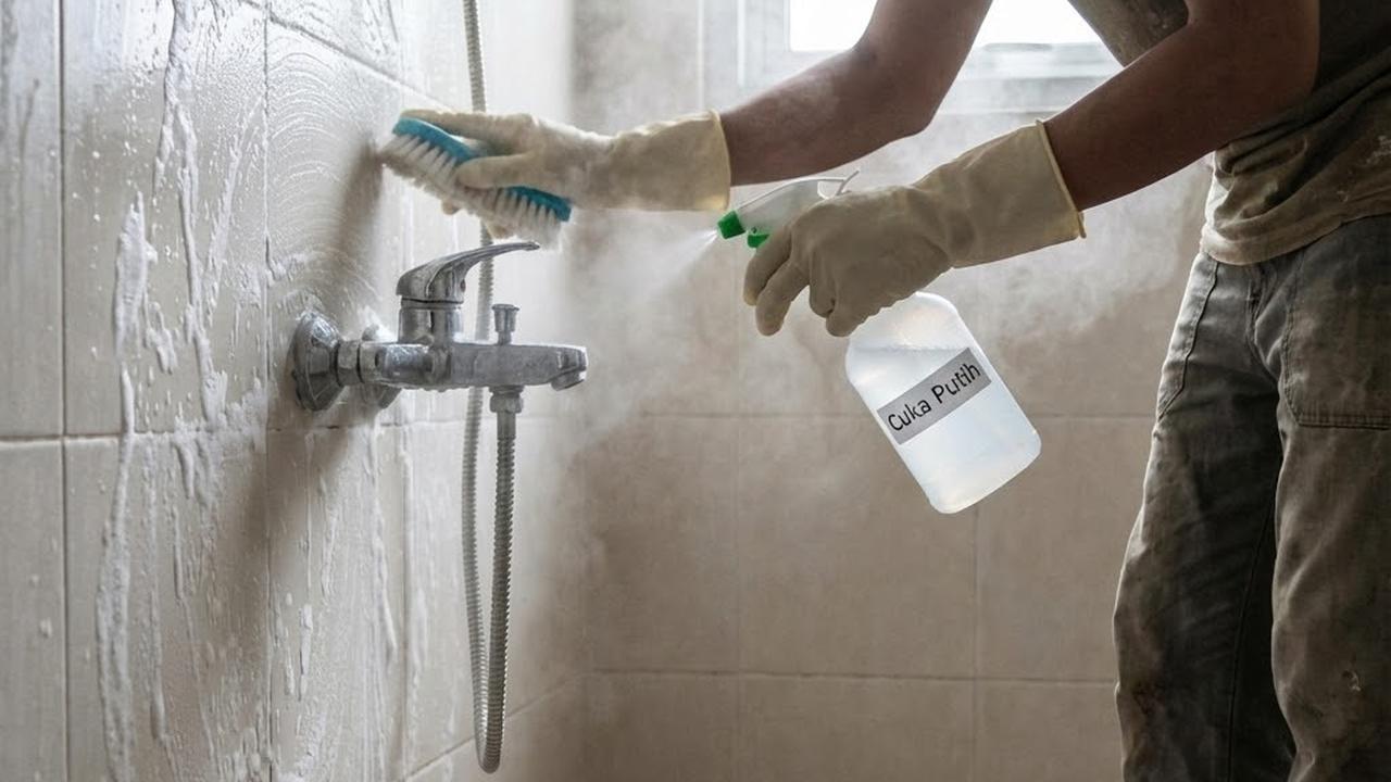 6 Cara Membersihkan Dinding Keramik Kamar Mandi dari Sabun dan Kerak Membandel