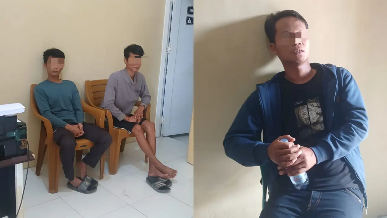 Tiga pelaku yang diduga menganiaya atlet calon PON Lampung diringkus polisi. (Dok. Istimewa).