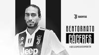 Juventus mendatangkan Martin Caceres untuk menambah kedalaman di lini belakang. (Twitter Juventus)