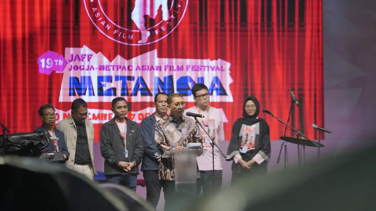 Menteri Kebudayaan Fadli Zon membukan acara Jogja-NETPAC Asian Film Festival (JAFF) yang akan berlangsung mulai 30 November sampai 7 Desember 2024.