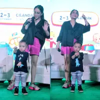 Rayyanza Anak Nagita Slavina Asik Joget di Depan Penggemar [Fimela.com/Adrian Utama Putra]