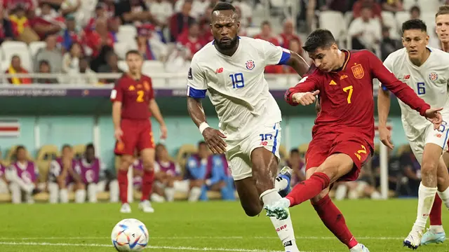 Foto: Kolaborasi Ciamik Pemain Tua dan Muda Spanyol Warnai Pesta Gol ke Gawang Kosta Rika di Piala Dunia 2022