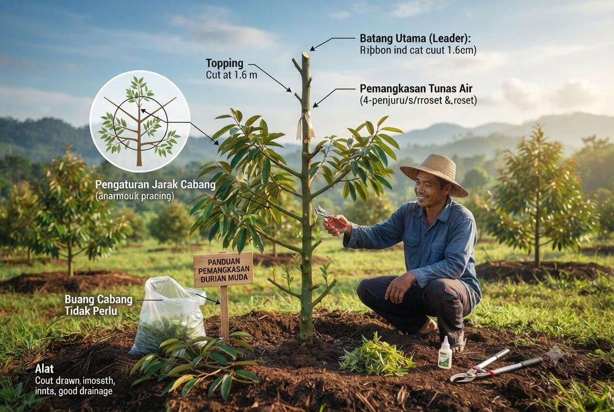 Cara Merawat Pohon Durian Muda agar Cepat Tumbuh