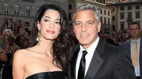 Foto George Clooney dan Amal Alamuddin (sumber: dailymail)