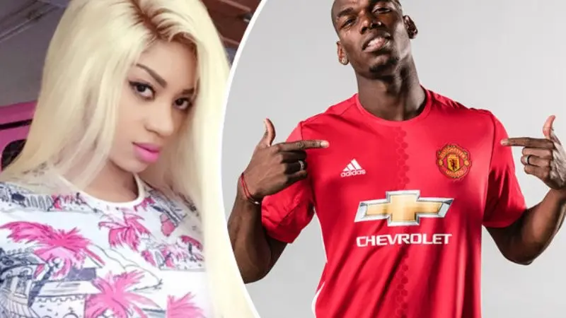 Paul Pogba dan kekasihnya Dencia (Entertain9ja)