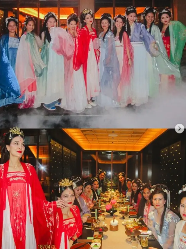 Luna Maya Bagikan Foto Bridal Shower di Shanghai, Elegan Pakai Gaun Tradisional Tiongkok.  (dok.Instagram @lunamaya/https://www.instagram.com/p/DJOjjStPKtE/Henry)