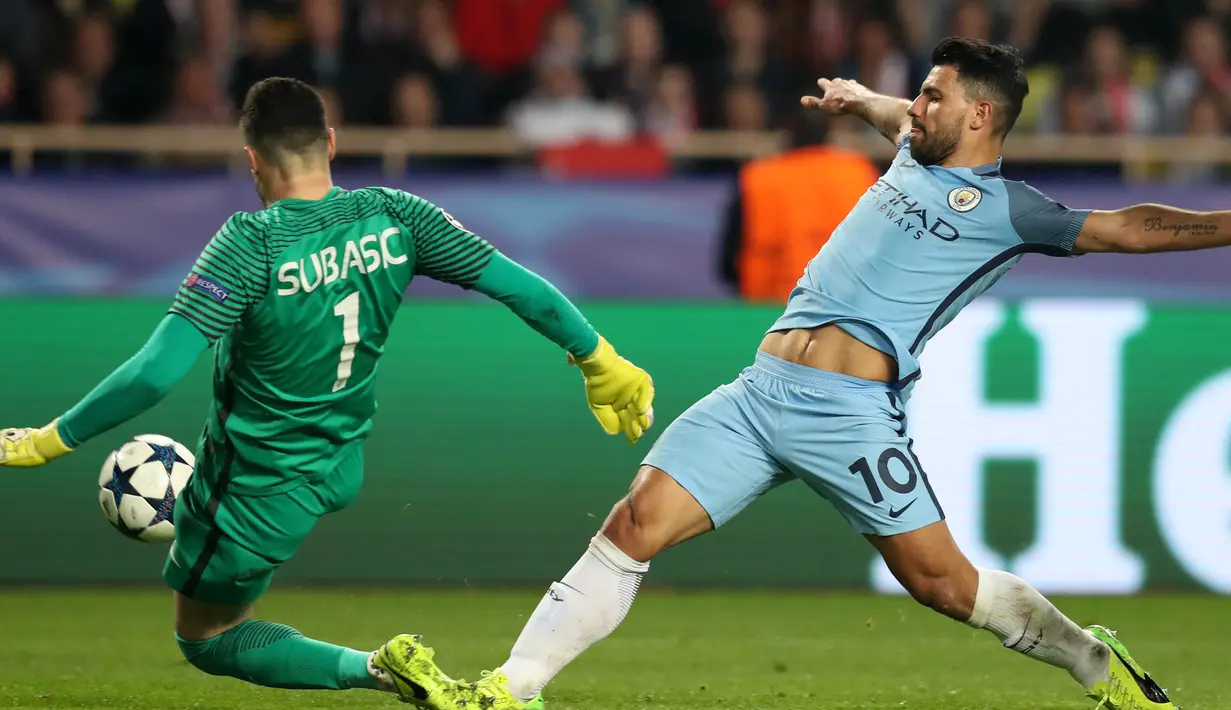 5. Sergio Aguero (Manchester City) - 5 Gol. (AFP/Valery Hache)