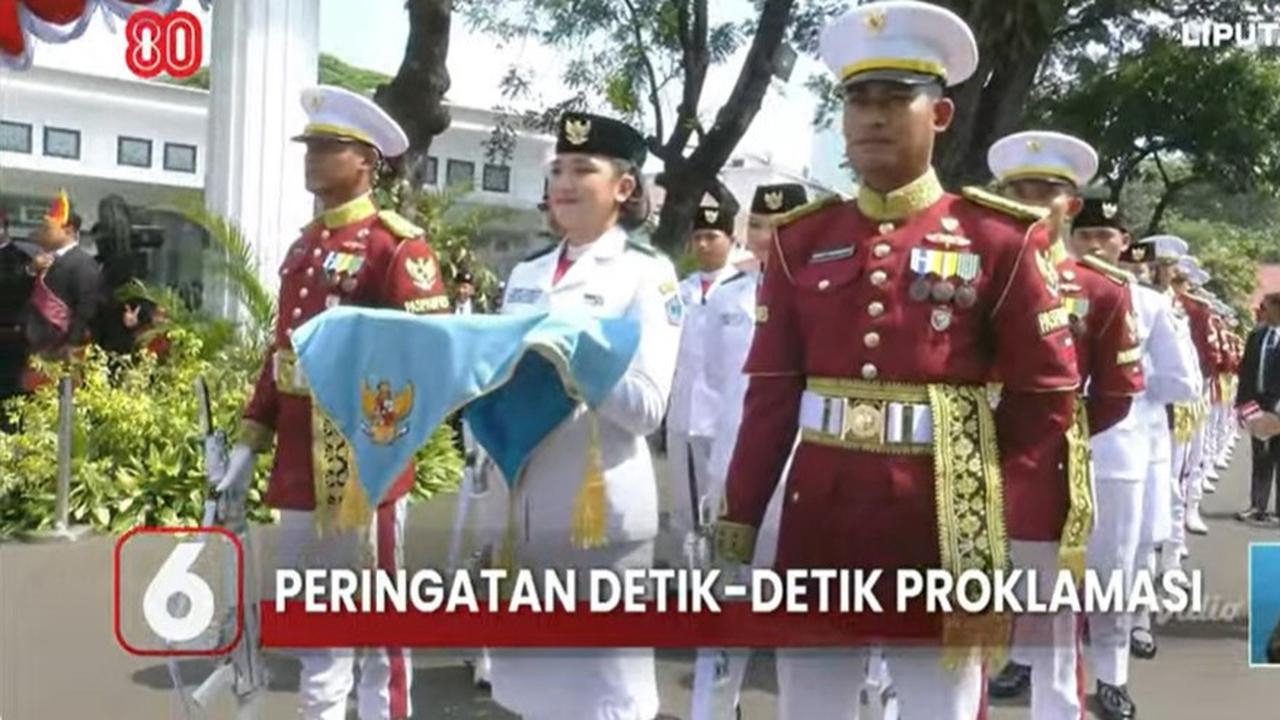 Paskibraka Kibarkan Merah Putih dengan Sempurna, Burung Merpati dan Tepuk Tangan Warnai Momen Sakral