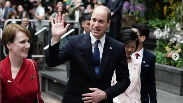 Pangeran William di Singapura.