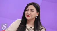 Vicky Shu saat menjadi bintang tamu di Dear Haters. (Liputan6.com/Fatkhur Rozaq)