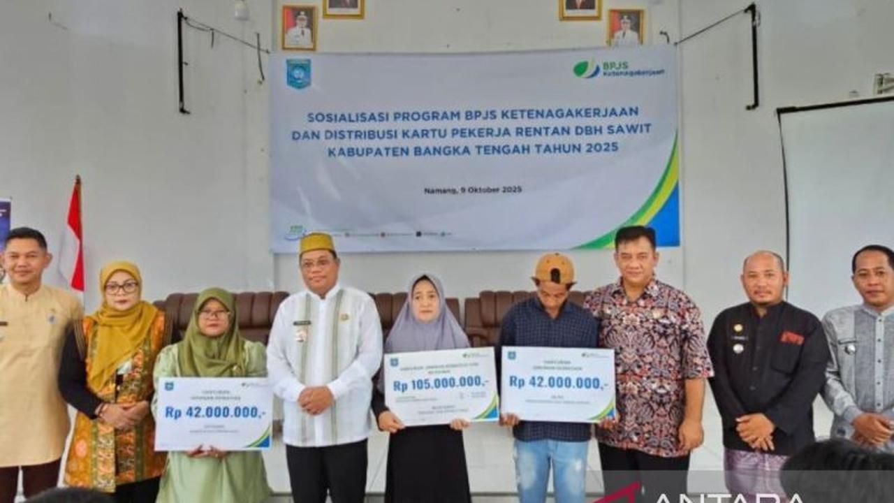 Tahukah Anda, Santunan Kematian BPJS Ketenagakerjaan Capai Rp42 Juta? Ahli Waris di Bangka Tengah Terima Rp189 Juta