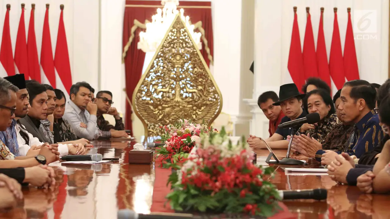 Saat Jokowi Ajak BCL hingga Glenn Fredly Dialog di Istana