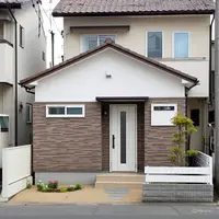 Ilustrasi Tampak Depan Rumah 5x5 Meter Sederhana (Foto Meta AI)