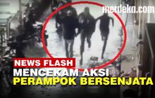 VIDEO: Detik-Detik Perampok Bersenjata Gasak 5 Kg Emas di Pasar Limun Medan