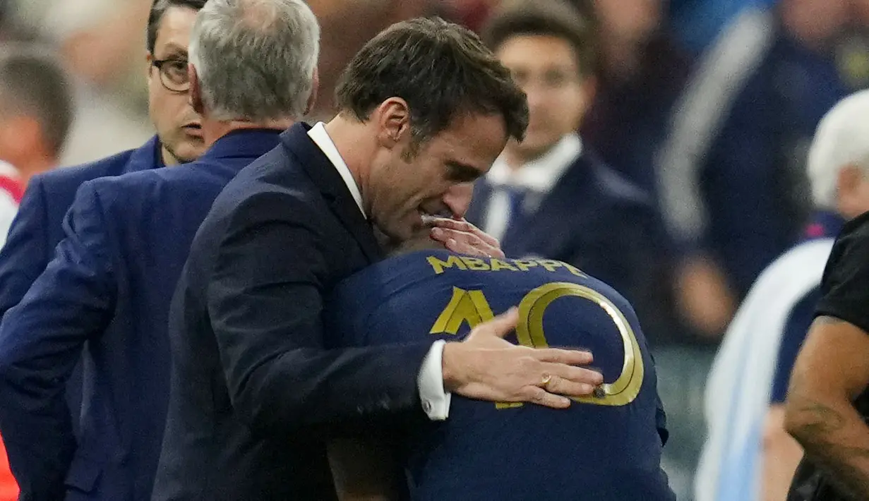 Namun sayang itu tak cukup membendung Lionel Messi dan kawan-kawan yang sukses mengunci gelar juara Piala Dunia 2022 di Qatar. (AP Photo/Natacha Pisarenko)