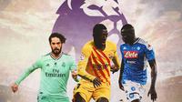 Premier League - Isco, Ousmane Dembele, Kalidou Koulibaly (Bola.com/Adreanus Titus)