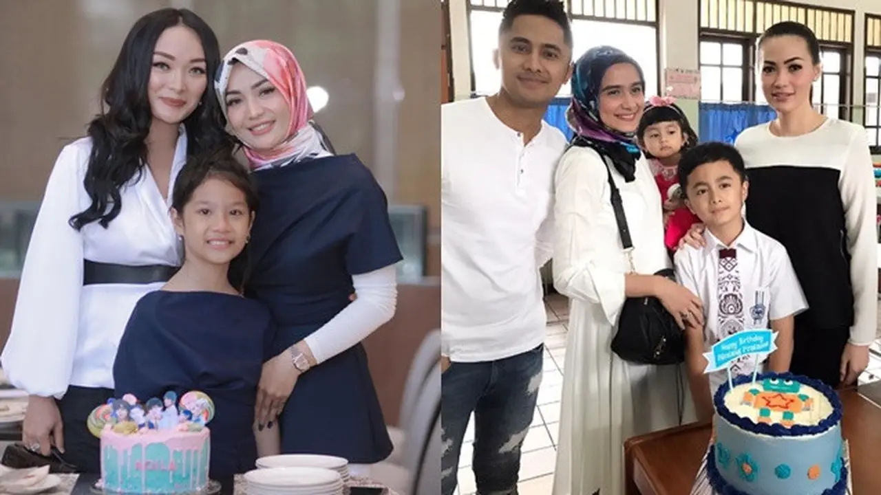 Potret 6 Seleb dan Mantan Istri Pasangan Rayakan Ultah Anak, Kompak Banget