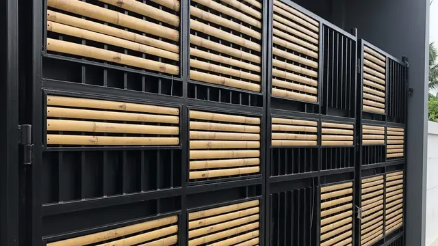 Desain Pagar dari Besi tapi Sulit Dilihat dari Luar