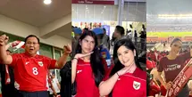 Presiden Prabowo turut menyaksikan langsung dengan mengenakan jersey warna merah dengan nomor punggung 8. [@sekretariat.kabinet].