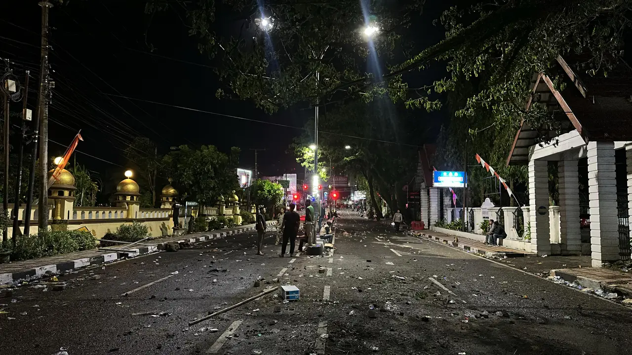 Kondisi terkini di Depan Kantor Bupati Bone.