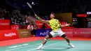 <p>Pebulu tangkis tunggal putra Indonesia, Alwi Farhan berusaha mengembalikan kok ke arah wakil Korea Selatan, Jeon Hyeok-jin pada babak kualifikasi Indonesia Masters 2025 yang berlangsung di Istora Senayan, Jakarta, Selasa (21/01/2025). (Bola.com/Bagaskara Lazuardi)</p>