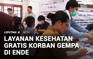Layanan Kesehatan Gratis Korban Gempa di Ende