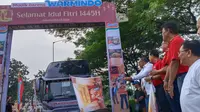 PT Indofood CBP Sukses Makmur Tbk memberangkatkan belasan ribu pengusaha Warung Makan Indomie (Warmindo) beserta keluarga menuju ke kampung halaman. (Ist).