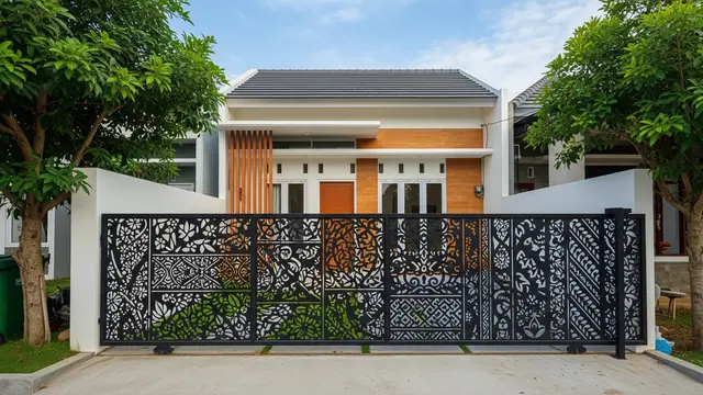 Pola Pagar Laser Cutting yang Aman Sekaligus Mempercantik Fasad Rumah/Gemini AI